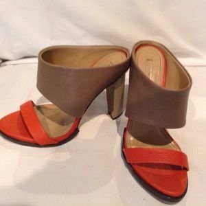 BCBGMax Azria leather 4” heels